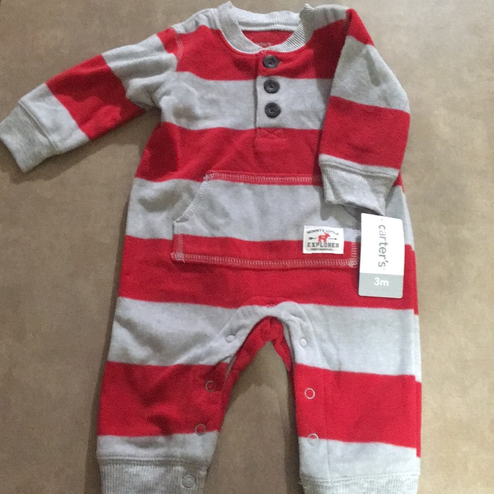 Carters 3 month “mommy’s little explorer” suit